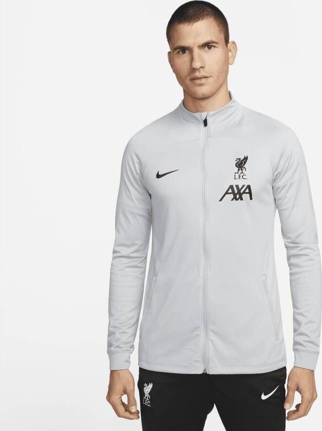 Nike Liverpool FC Strike Dri-FIT knit voetbaltrainingsjack voor heren Grijs