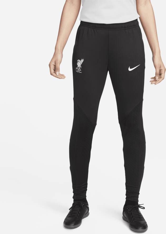 Nike Liverpool FC Strike knit voetbalbroek met Dri-FIT voor dames Zwart