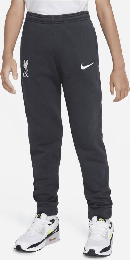 Nike Liverpool FC Voetbalbroek van fleece voor kids Grijs
