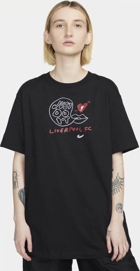 Nike Liverpool FC voetbalshirt voor dames Zwart