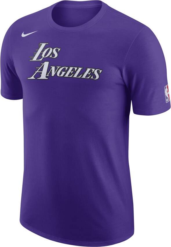Nike Los Angeles Lakers City Edition NBA-herenshirt met logo Paars
