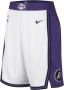 Nike Los Angeles Lakers City Edition Swingman NBA-herenshorts met Dri-FIT Wit - Thumbnail 1