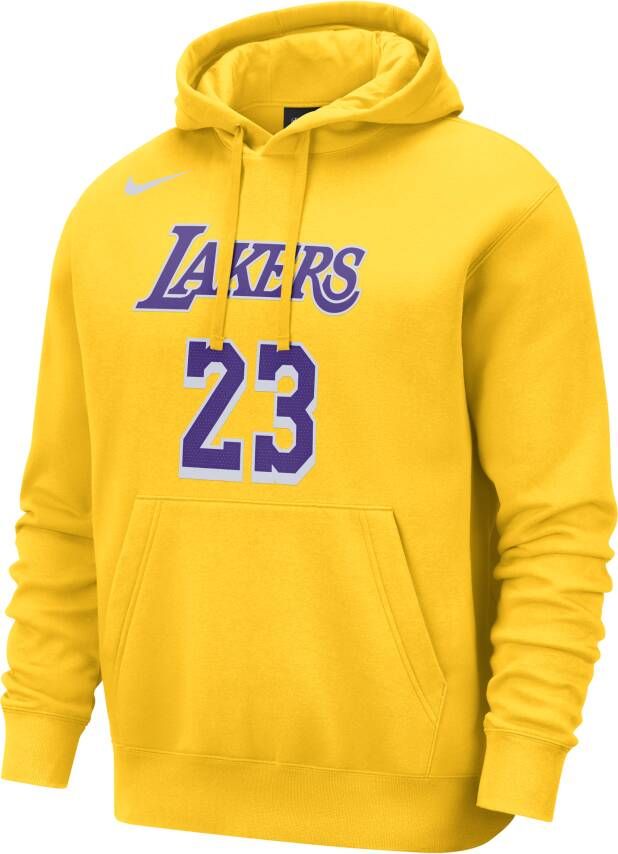 Nike Los Angeles Lakers Club NBA-hoodie voor heren Geel