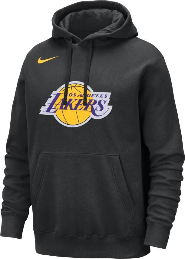 Nike Los Angeles Lakers Club NBA-hoodie voor heren Zwart