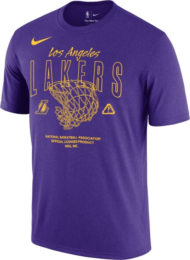 Nike Los Angeles Lakers Courtside Max90 NBA-herenshirt Paars