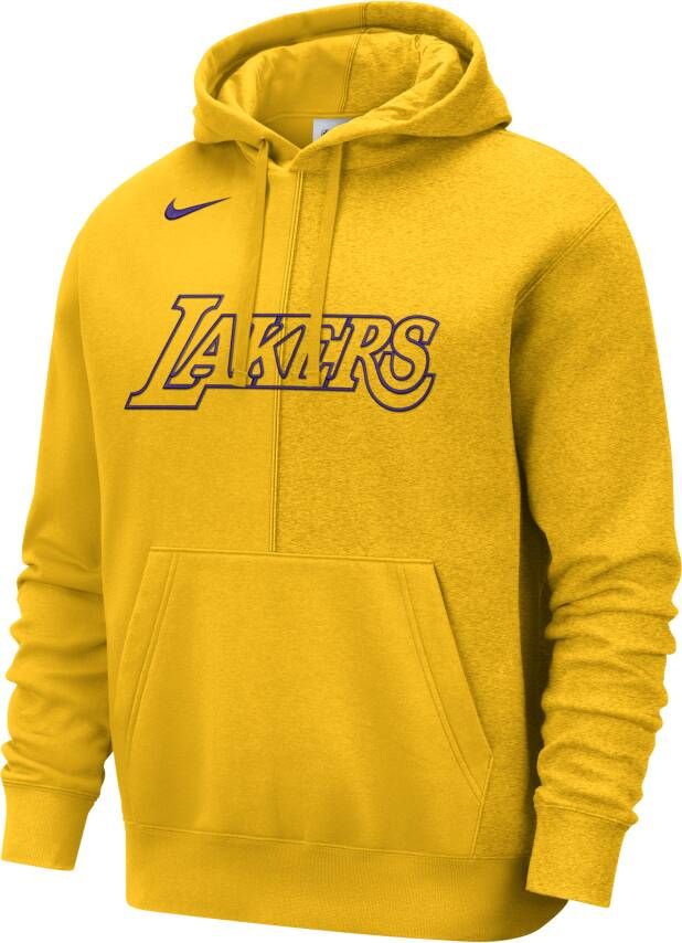 Nike Los Angeles Lakers Courtside NBA-fleecehoodie voor heren Geel