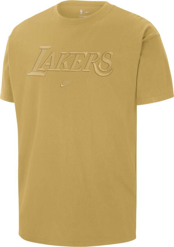 Nike Los Angeles Lakers Courtside NBA T-shirt voor heren Bruin