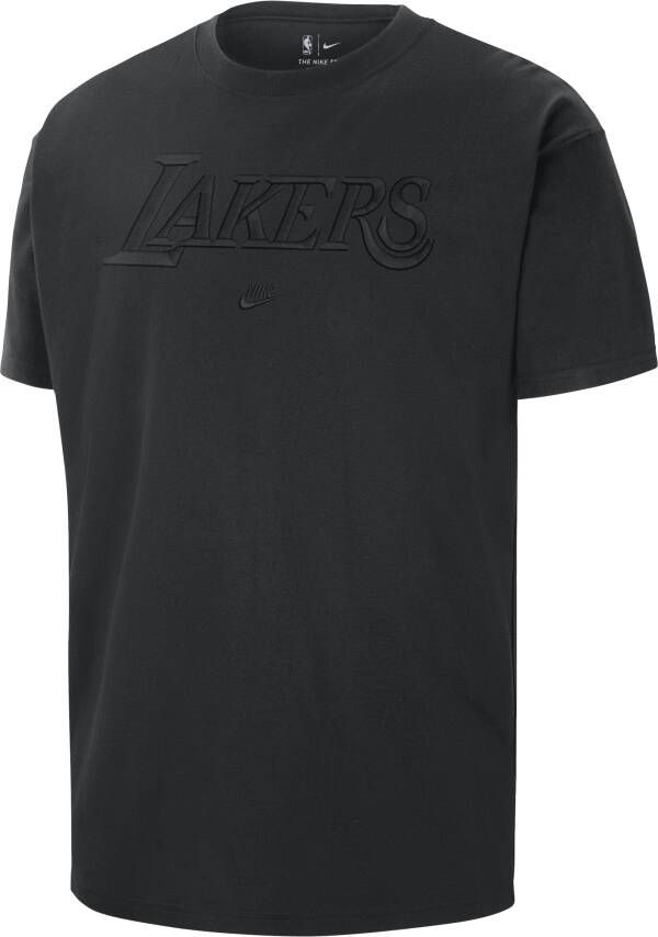Nike Los Angeles Lakers Courtside NBA T-shirt voor heren Zwart