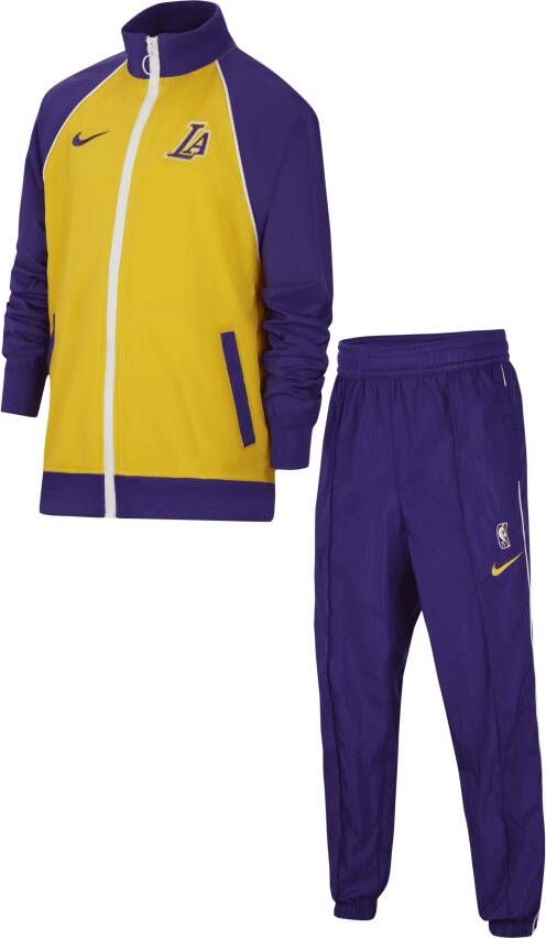 Nike Los Angeles Lakers Courtside NBA-trainingspak voor kids Geel