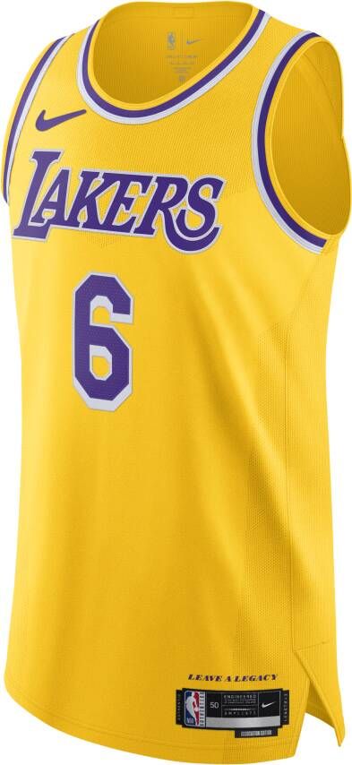 Nike Los Angeles Lakers Icon Edition 2022 23 Dri-FIT ADV Authentic NBA-jersey voor heren Geel