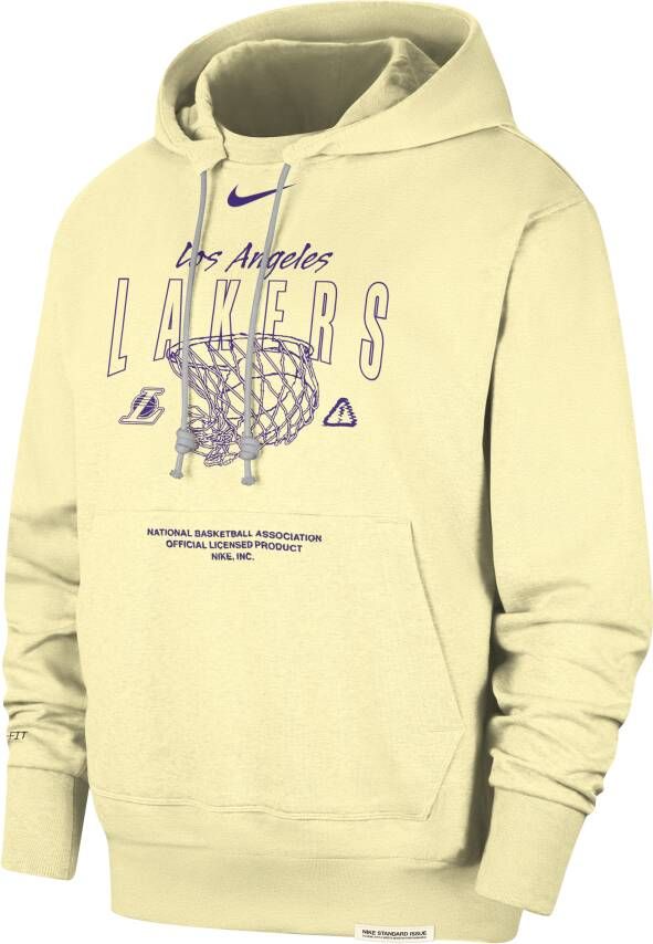 Nike Los Angeles Lakers Standard Issue Dri-FIT NBA-hoodie voor heren Bruin