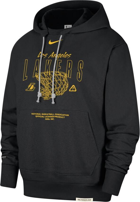 Nike Los Angeles Lakers Standard Issue Dri-FIT NBA-hoodie voor heren Zwart