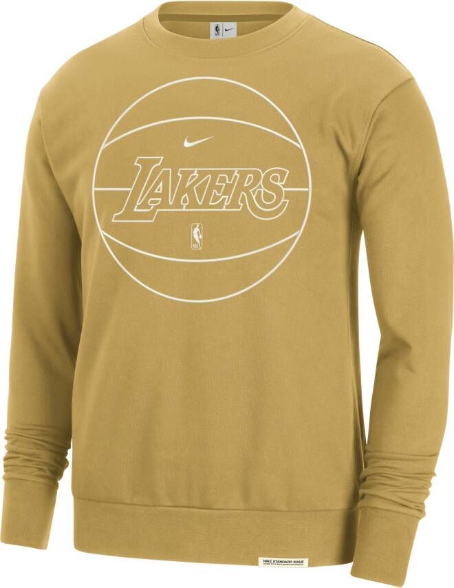 Nike Los Angeles Lakers Standard Issue Dri-FIT NBA-sweatshirt voor heren Bruin