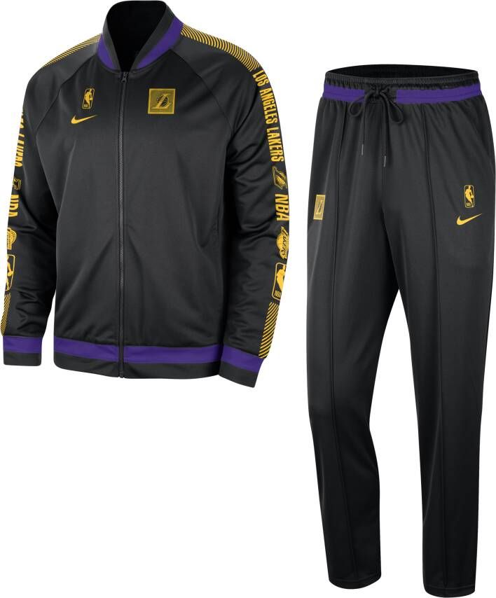 Nike Los Angeles Lakers Starting 5 Dri-FIT NBA-trainingspak voor heren Zwart