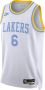 Nike Los Angeles Lakers Swingman NBA-jersey met Dri-FIT Wit - Thumbnail 1