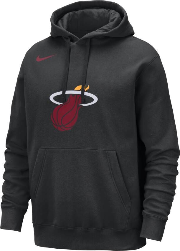 Nike Miami Heat Club NBA-hoodie voor heren Zwart