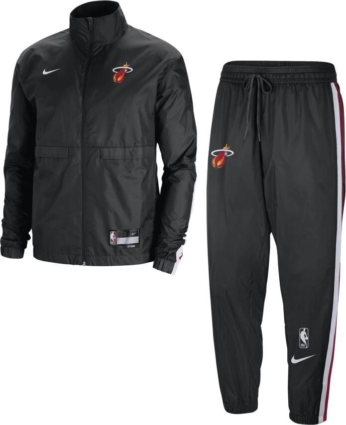 Nike Miami Heat Courtside City Edition NBA-trainingspak voor heren Zwart