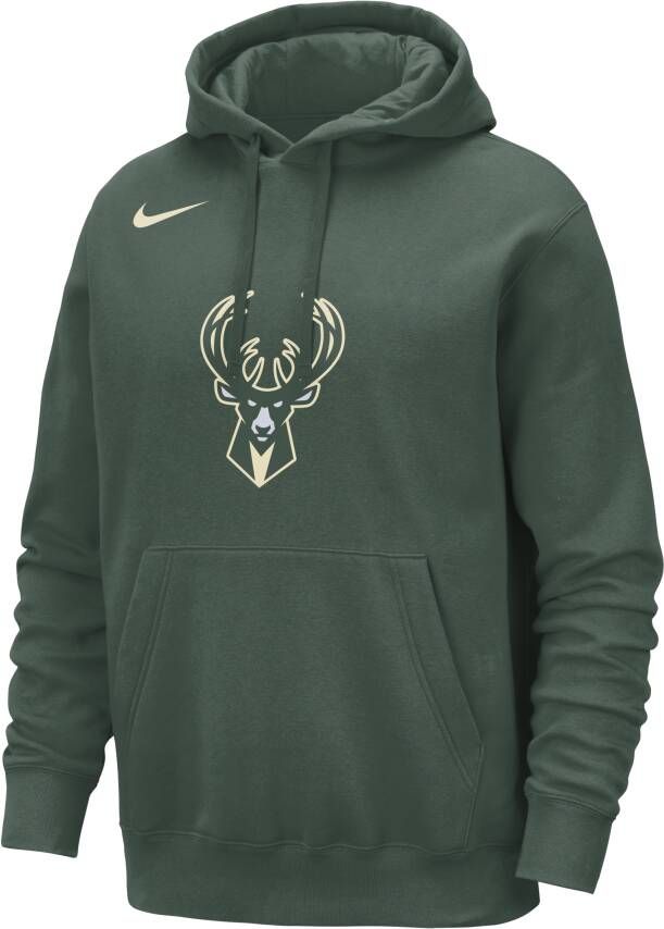 Nike Milwaukee Bucks Club NBA-hoodie voor heren Groen