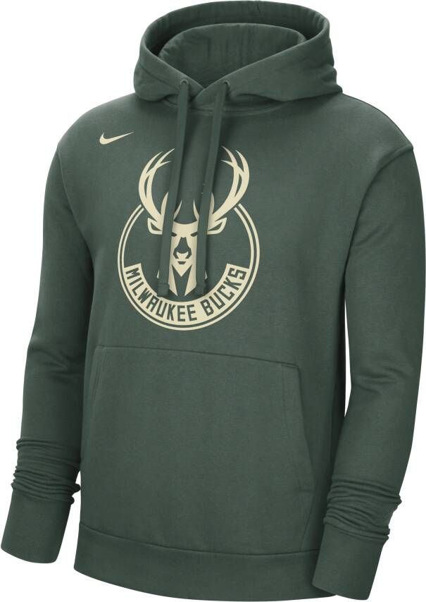 Nike Milwaukee Bucks Essential NBA-fleecehoodie voor heren Groen
