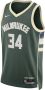Nike Milwaukee Bucks Icon Edition 2022 23 Dri-FIT Swingman NBA-jersey voor heren Groen - Thumbnail 1