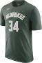 Nike Milwaukee Bucks Nba T-shirt T-shirts Kleding fir antetokounmpo g maat: XL beschikbare maaten:S M L XL XS - Thumbnail 2