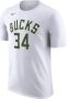 Nike Giannis Antetokounmpo NBA Tee White Heren - Thumbnail 1