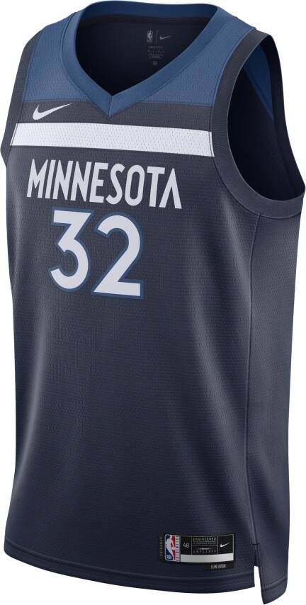 Nike Minnesota Timberwolves Icon Edition 2022 23 Dri-FIT Swingman NBA-jersey voor heren Blauw