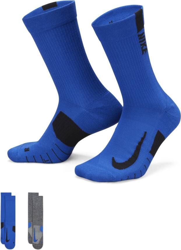 Nike Multiplier Crew Sokken (2 paar) Meerkleurig