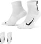 Nike Multiplier hardloopenkelsokken (2 paar) Wit - Thumbnail 2