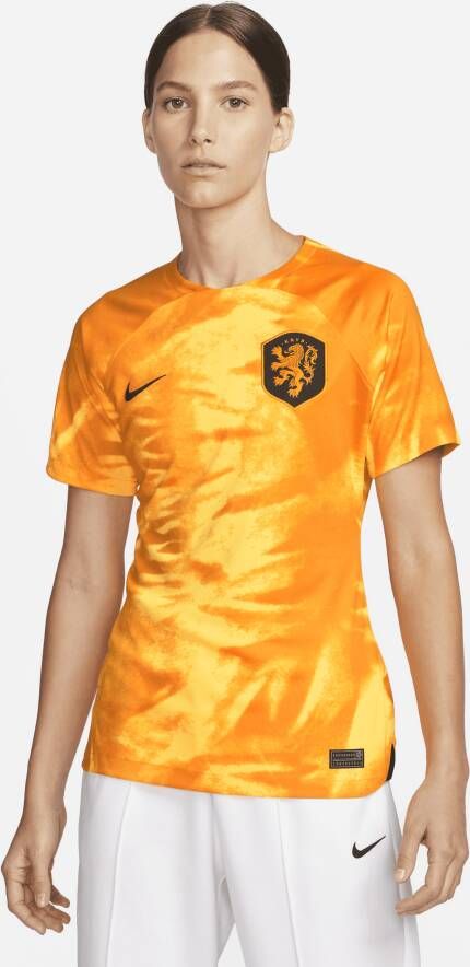 Nike Nederland 2022 23 Stadium Thuis Dri-FIT voetbalshirt voor dames Oranje