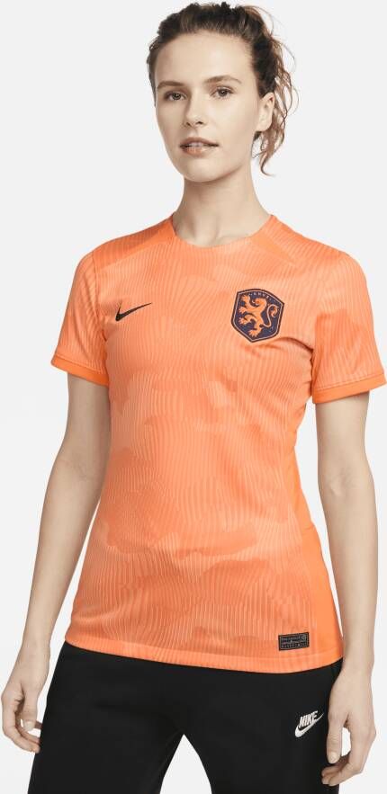 Nike Nederland 2023 Stadium Thuis Dri-FIT voetbalshirt voor dames Oranje