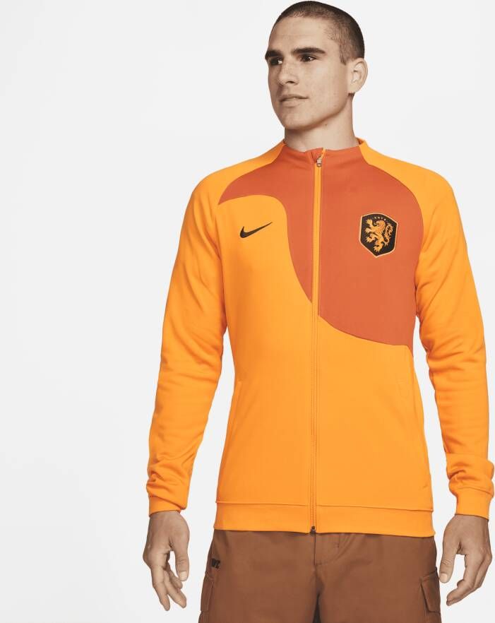 Nike Nederland Academy Pro Knit voetbaljack voor heren Oranje