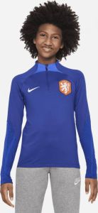 Nike Nederland Strike Dri-FIT knit voetbaltrainingstop voor kids Blauw