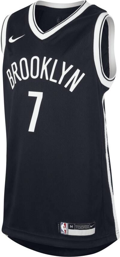 Nike Nets Icon Edition Swingman NBA-jersey voor kids Zwart