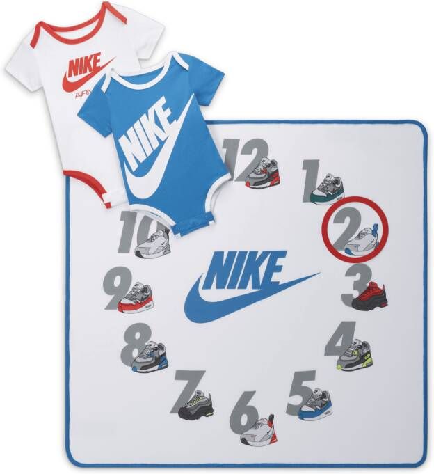 Nike New Milestone Blanket Box Set Babyset Wit