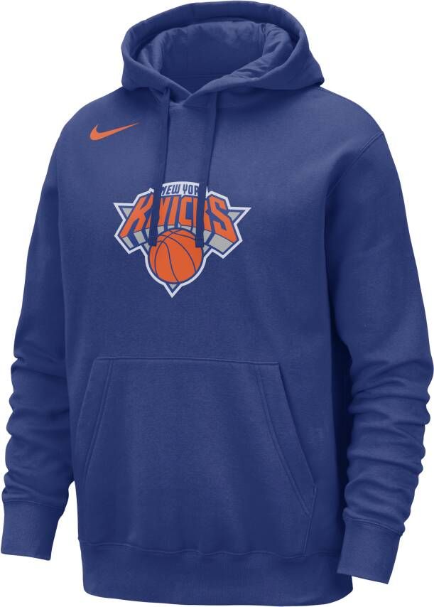 Nike New York Knicks Club NBA-hoodie voor heren Blauw
