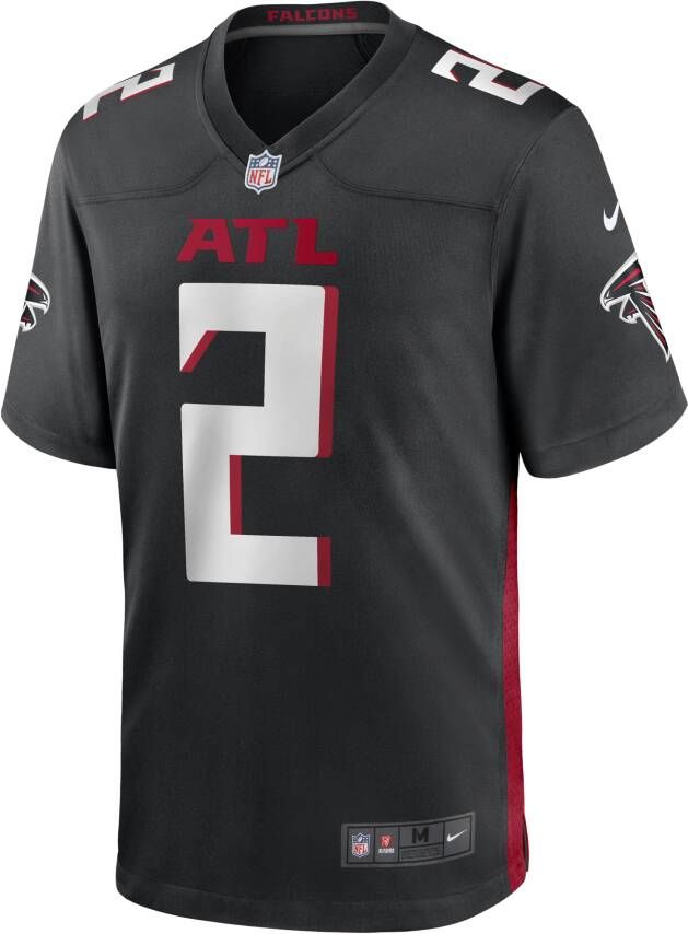 Nike NFL Atlanta Falcons (Matt Ryan) American-football-wedstrijdjersey voor heren Zwart