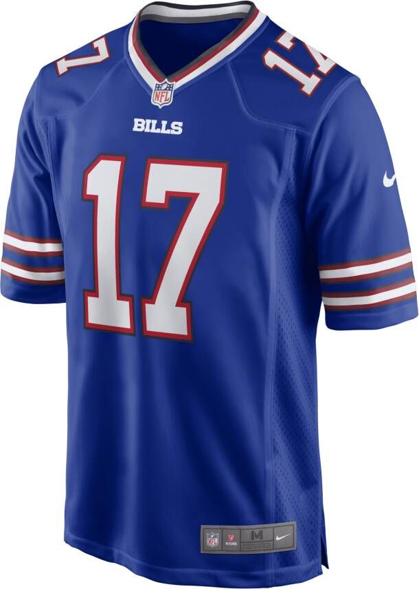 Nike NFL Buffalo Bills (Josh Allen) American-football-wedstrijdjersey voor heren Blauw