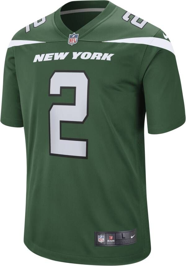 Nike NFL New York Jets (Zach Wilson) American football-wedstrijdjersey voor heren Groen