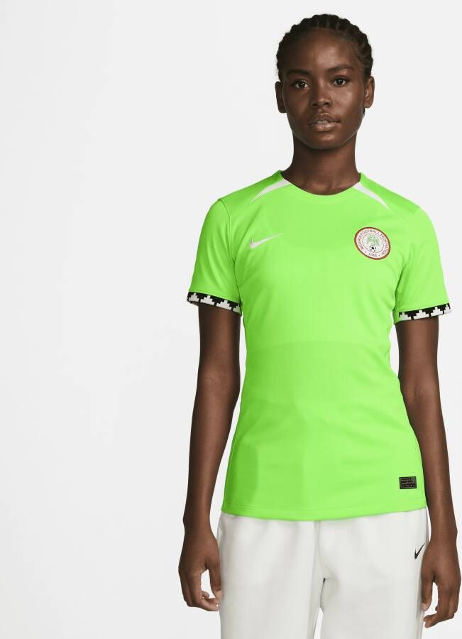 Nike Nigeria 2023 Stadium Thuis Dri-FIT voetbalshirt voor dames Groen