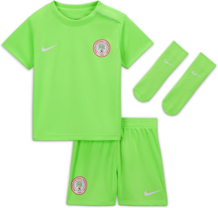 Nike Nigeria 2023 Thuis Dri-FIT driedelig tenue voor baby's peuters Groen