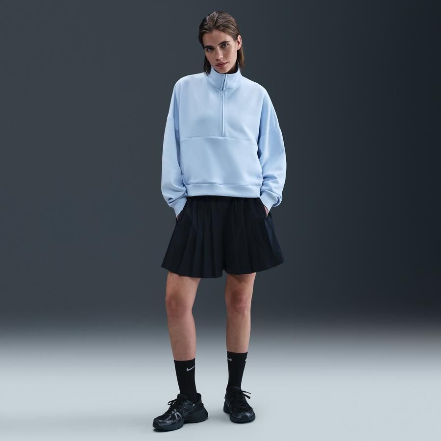 Nike 24.7 ImpossiblySoft Dri-FIT oversized damestop met halflange rits Blauw - Foto 3