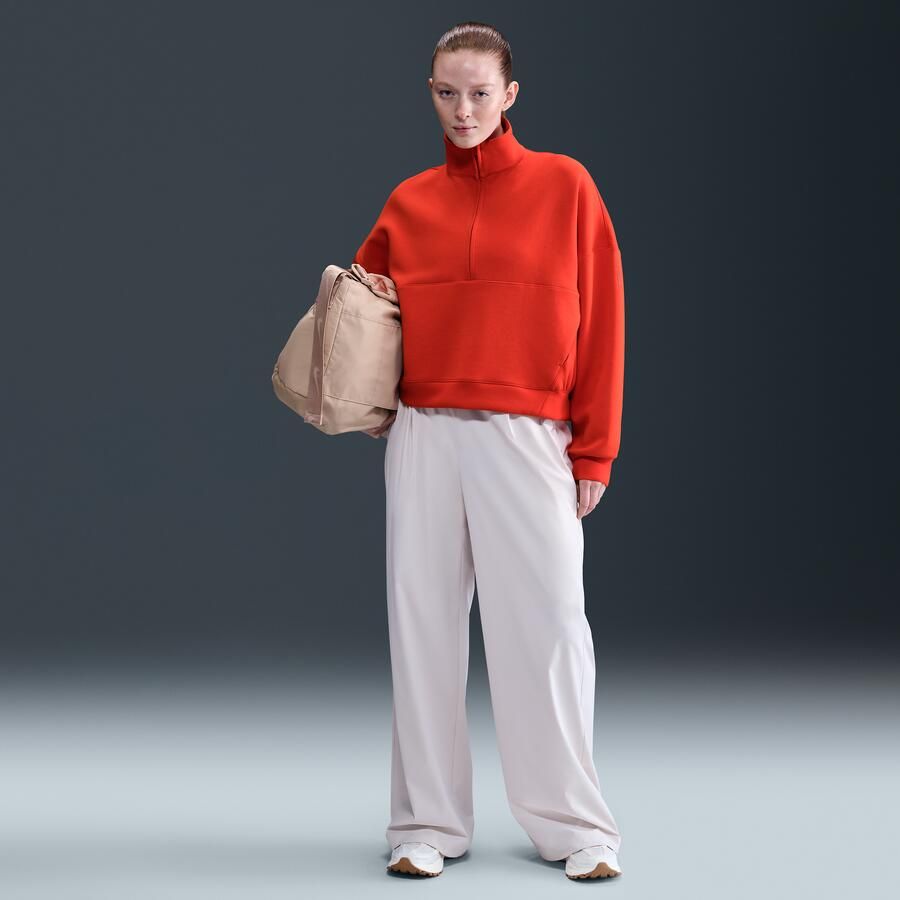 Nike 24.7 ImpossiblySoft Dri-FIT oversized damestop met halflange rits Rood - Foto 3