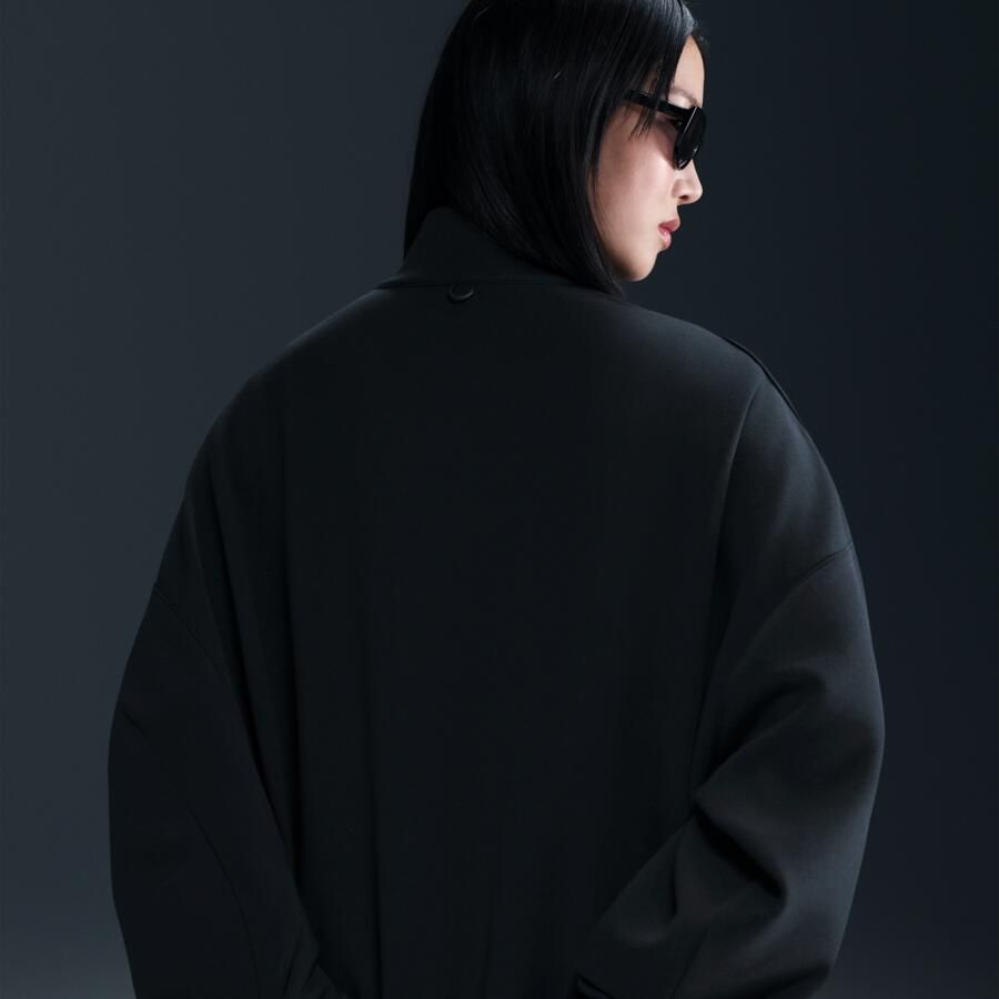 Nike 24.7 ImpossiblySoft Dri-FIT oversized damestop met halflange rits Zwart - Foto 4