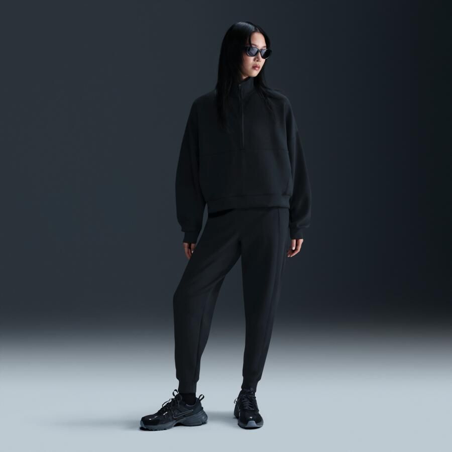 Nike 24.7 ImpossiblySoft Dri-FIT oversized damestop met halflange rits Zwart - Foto 2