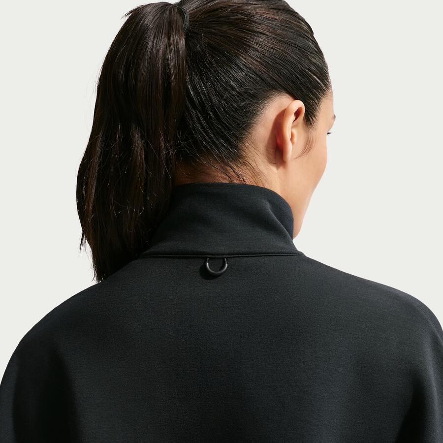 Nike 24.7 ImpossiblySoft Dri-FIT oversized damestop met halflange rits Zwart - Foto 2