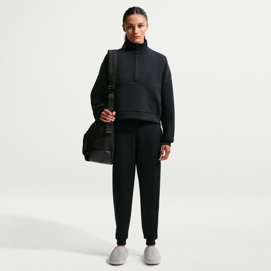 Nike 24.7 ImpossiblySoft Dri-FIT oversized damestop met halflange rits Zwart - Foto 3
