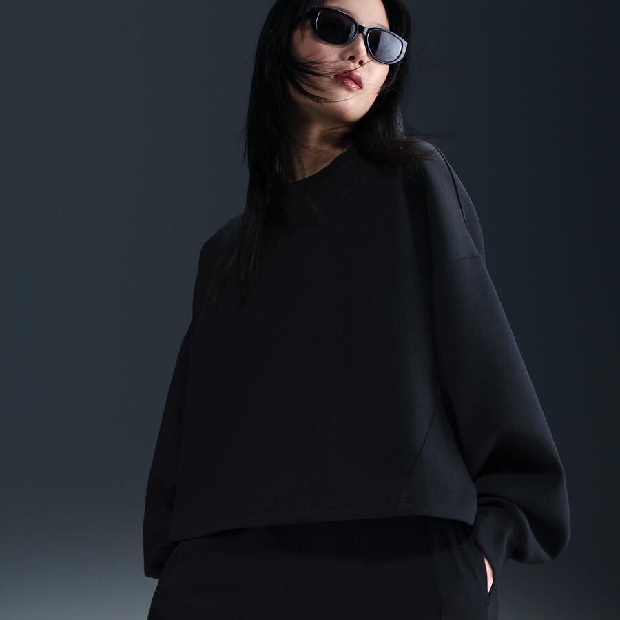 Nike 24.7 ImpossiblySoft Dri-FIT oversized damestop met ronde hals Zwart - Foto 2