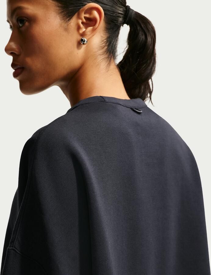 Nike 24.7 ImpossiblySoft Dri-FIT oversized damestop met ronde hals Zwart - Foto 7