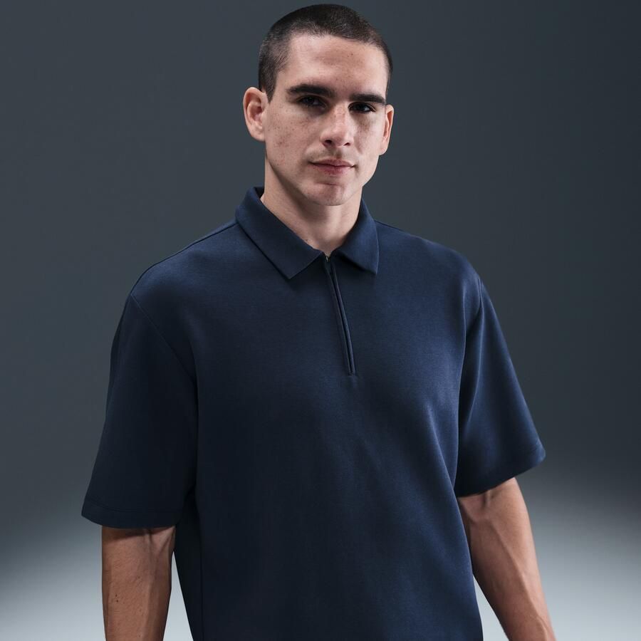 Nike 24.7 ImpossiblySoft Dri-FIT polo met korte rits voor heren Blauw - Foto 4